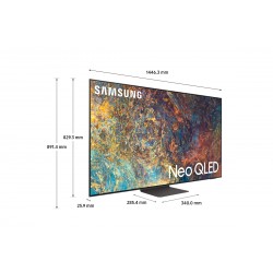 Samsung QE65QN95AATXXU TV 165.1 cm (65") 4K Ultra HD Smart TV Wi-Fi Silver 