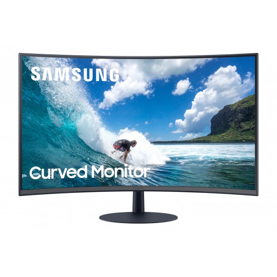 Monitor Curvo Samsung C32T550FDU 80 cm (31.5") 1920 x 1080 Pixeles Full HD Azul, Gris Monitor Curvo Samsung C32T550FDU 80 cm (31.5") 1920 x 1080 Pixeles Full HD Azul, Gris