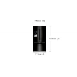 Samsung RFG23UERS nevera puerta lado a lado Independiente Acero inoxidable 520 L A+